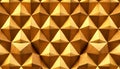 Gold pyramid shape pattern, geometric, luxury, elegant, design, Stock Photo, Generative AI