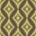 Gold radial 3d vector seamless pattern. Textured ornamental abstract background. Repeat geometric  backdrop. Tiled surface striped Royalty Free Stock Photo