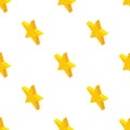 Gold rating star pattern seamless vector Royalty Free Stock Photo