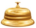 Gold reception bell