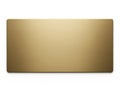 Gold rectangle isolated on white background Royalty Free Stock Photo