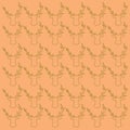 Gold Reindeers Creative Xmas Pattern Texture Background