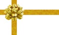 Gold ribbon and bow