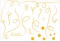 Gold ribbons. Curls and curves in the style of doodles, used for underlining, borders, New Year decor.
