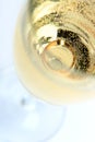 Gold ring in champagne Royalty Free Stock Photo