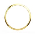 Gold ring isolated on white background Royalty Free Stock Photo