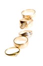 Gold ring macro Royalty Free Stock Photo