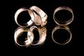 Gold ring macro Royalty Free Stock Photo