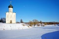 Winter landscape in central Russia. Vladimir region