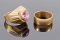 Gold rings Royalty Free Stock Photo