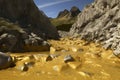 Gold river mountain mine rocks. Generate Ai