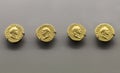 Gold Roman Imperial coins bearing the bust of Emperor Vespasian