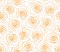 Gold Rose Seamless Pattern. Flower Vector Background. Glitter Gold And White Fashion Wallpaper.