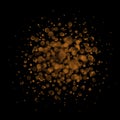 Gold round glitter background