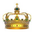 Gold Royal Crown with Jewels