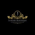 Gold Royal Luxury Boutique J Letter Logo. Royalty Free Stock Photo