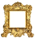 Gold Royal Picture Frame Royalty Free Stock Photo