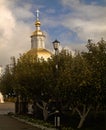 Gold of Russia. Chapel of the monastery of Seraphim of Sarov in Diveevo Russia