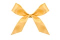 Gold satin bow