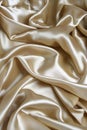 Gold satin fabric close up Royalty Free Stock Photo