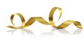 Gold Satin Ribbon Twirl