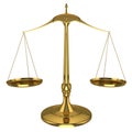 Gold scales Royalty Free Stock Photo