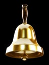 Gold school bell Royalty Free Stock Photo