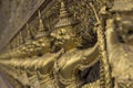 Gold sculpture of Wat Pho in Bangkok, Thailand