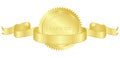 Gold seal Royalty Free Stock Photo