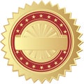 Gold seal Royalty Free Stock Photo