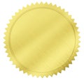 Gold seal Royalty Free Stock Photo