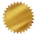 Gold Seal or medal Royalty Free Stock Photo