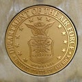 Gold Seal for Military Armed Forces Public Symbol