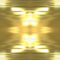 Gold seamless mirror background. Liquid golden texture with smooth lines. 3D image