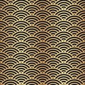Gold seamless pattern. Chinese and Japanese background. Asian oriental background. Golden pattern. China style traditional texture