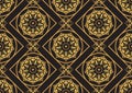 A gold seamlessl pattern for the card or invitation with Islam,