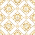 A gold seamlessl pattern for the card or invitation with Islam,