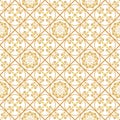 A gold seamlessl pattern for the card or invitation with Islam,