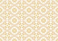 A gold seamlessl pattern for the card or invitation with Islam,