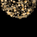 Gold seashells isolated, pearl bivalved mollusks Royalty Free Stock Photo