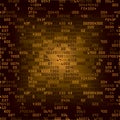 Gold security background with HEX-code