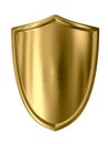 Gold shield Royalty Free Stock Photo