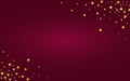 Gold Shine Vector Burgundy Background. Holiday