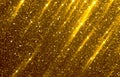 Gold shiny flakes, Background filled with shiny gold, glitter coins or flakes Royalty Free Stock Photo