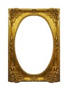 Gold shiny frame Royalty Free Stock Photo