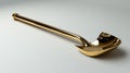 Gold shovel studio shot, pristine background, success concept Royalty Free Stock Photo