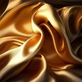 Gold silk fabric satin background Royalty Free Stock Photo