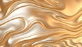 Gold silk fabric texture, luxury textile, smooth drape, elegant material, shiny, Stock Photo, Generative AI