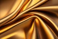 Gold silk satin fabric luxury Royalty Free Stock Photo