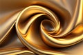 Gold silk satin fabric luxury Royalty Free Stock Photo